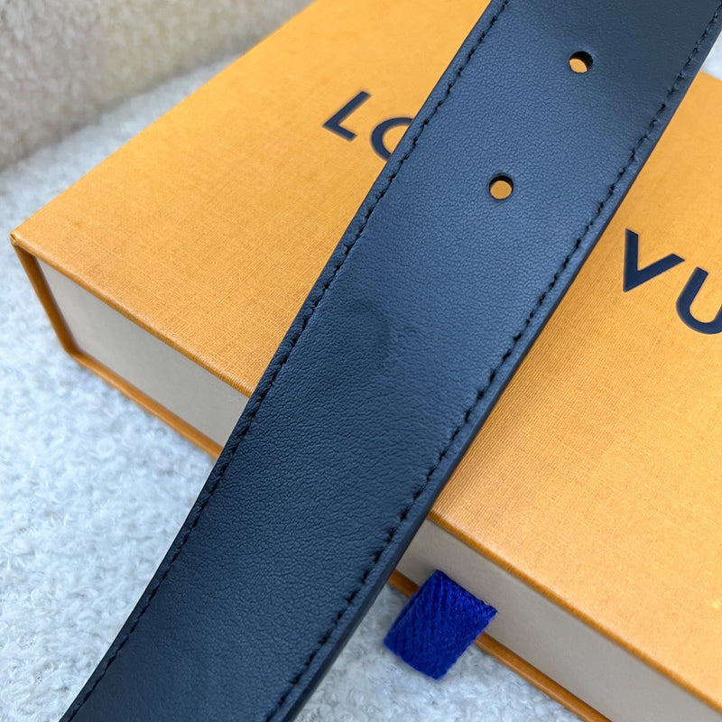 LV Limited Edtion Wave 35mm Belt in Black Calfskin