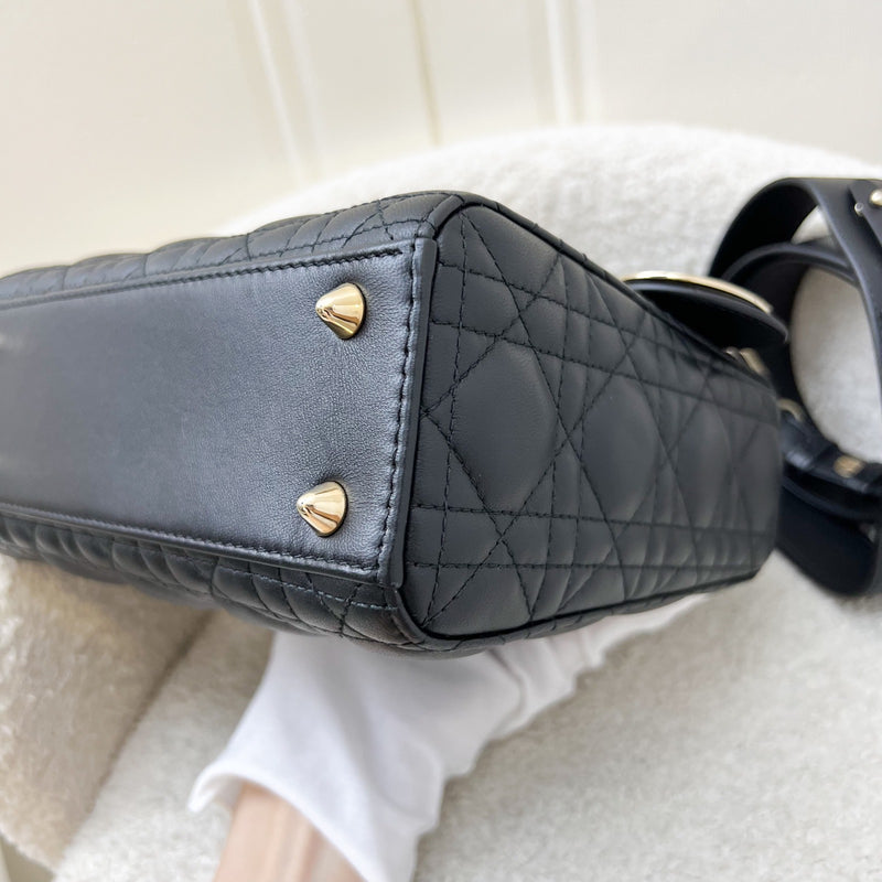 Dior Lady Dior My ABCDior Small Bag in Black Lambskin and LGHW (Model: M0538ONGE, Colour: M900)