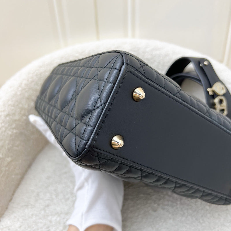 Dior Lady Dior My ABCDior Small Bag in Black Lambskin and LGHW (Model: M0538ONGE, Colour: M900)