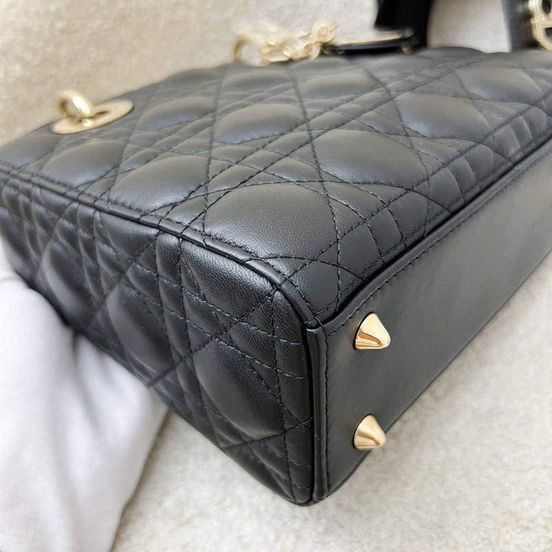 Dior Lady Dior My ABCDior Small Bag in Black Lambskin and LGHW (Model: M0538ONGE, Colour: M900)