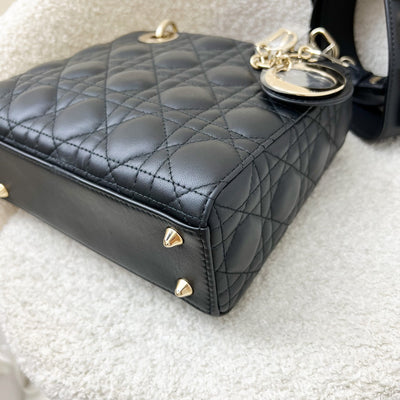 Dior Lady Dior My ABCDior Small Bag in Black Lambskin and LGHW (Model: M0538ONGE, Colour: M900)