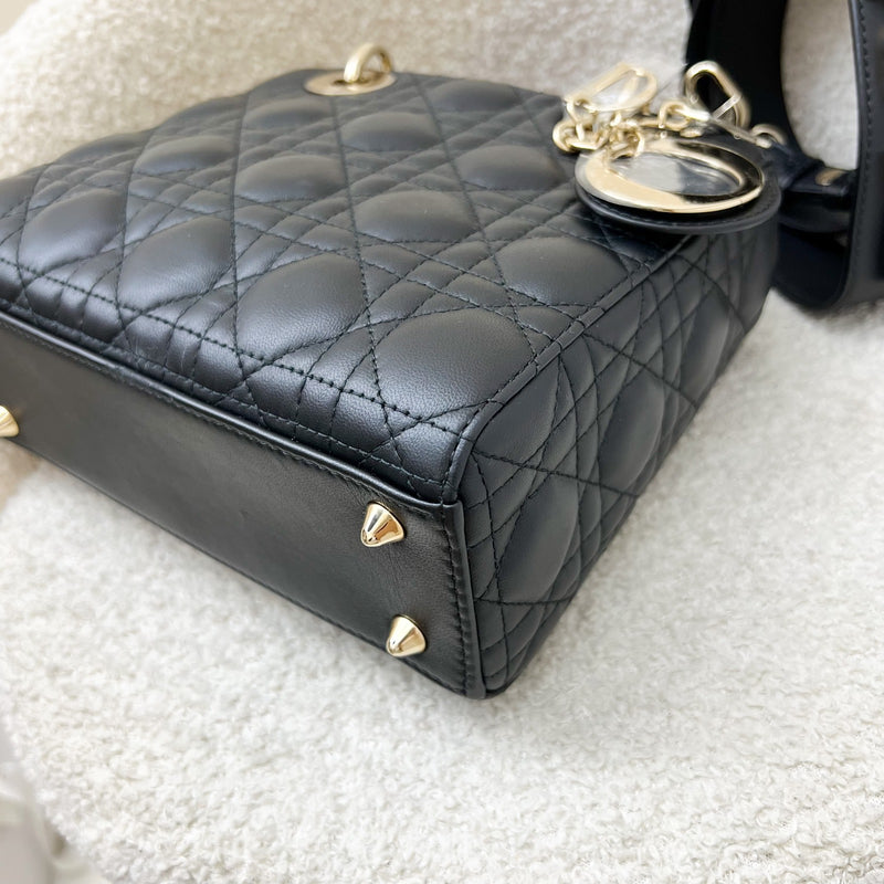 Dior Lady Dior My ABCDior Small Bag in Black Lambskin and LGHW (Model: M0538ONGE, Colour: M900)