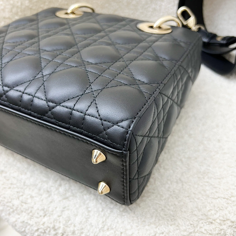 Dior Lady Dior My ABCDior Small Bag in Black Lambskin and LGHW (Model: M0538ONGE, Colour: M900)
