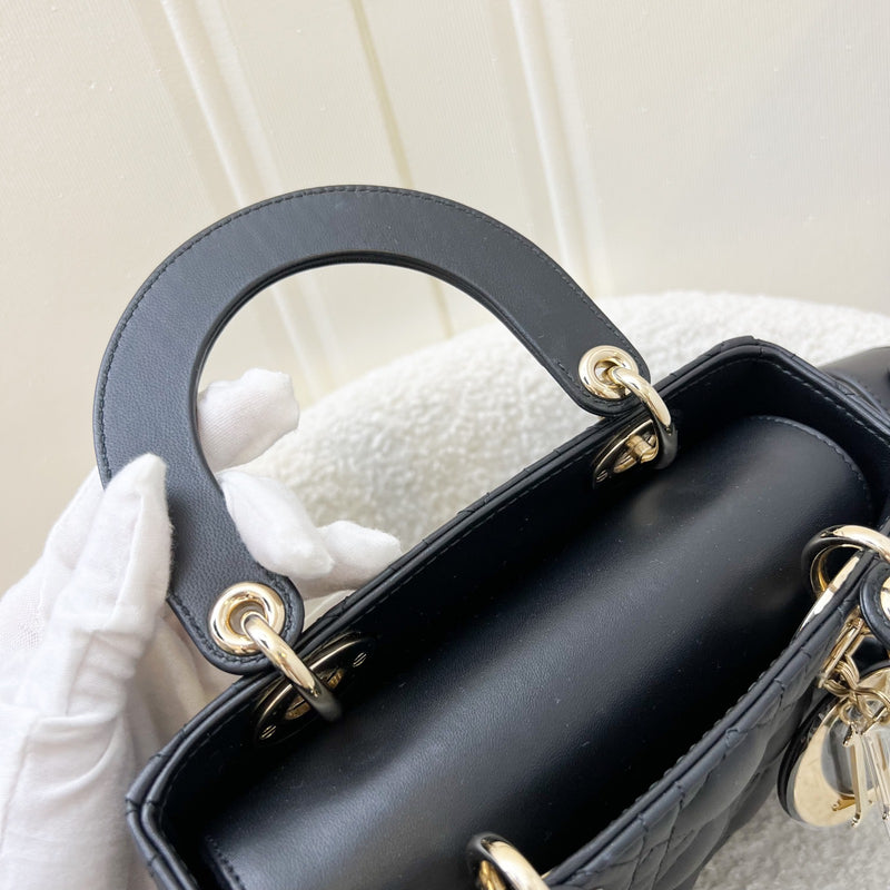 Dior Lady Dior My ABCDior Small Bag in Black Lambskin and LGHW (Model: M0538ONGE, Colour: M900)