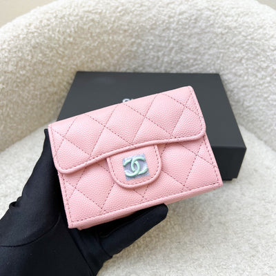 Chanel Trifold Small Wallet in 22C Pink Caviar LGHW