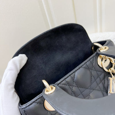 Dior Lady Dior My ABCDior Small Bag in Black Lambskin and LGHW (Model: M0538ONGE, Colour: M900)