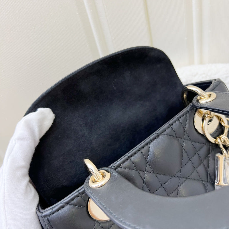 Dior Lady Dior My ABCDior Small Bag in Black Lambskin and LGHW (Model: M0538ONGE, Colour: M900)