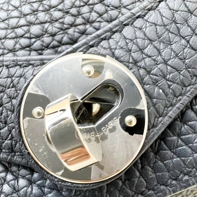 Hermes Lindy 26 in Noir Black Clemence Leather and PHW