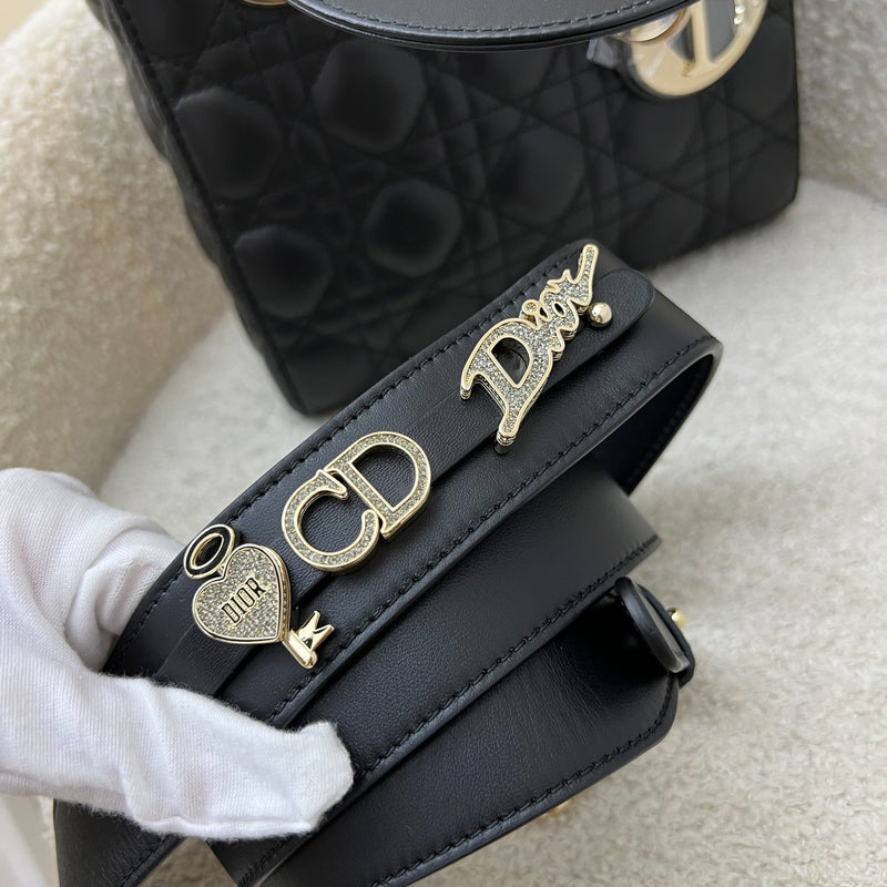 Dior Lady Dior My ABCDior Small Bag in Black Lambskin and LGHW (Model: M0538ONGE, Colour: M900)