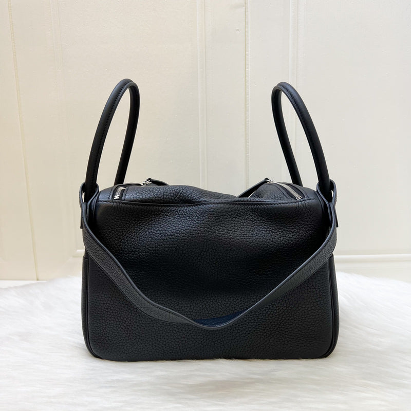 Hermes Lindy 26 in Noir Black Clemence Leather and PHW