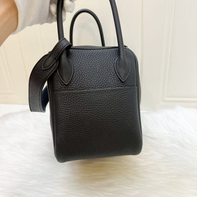 Hermes Lindy 26 in Noir Black Clemence Leather and PHW