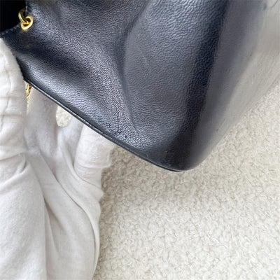 Chanel Small 22cm Diana Flap in Black Lambskin 24K GHW