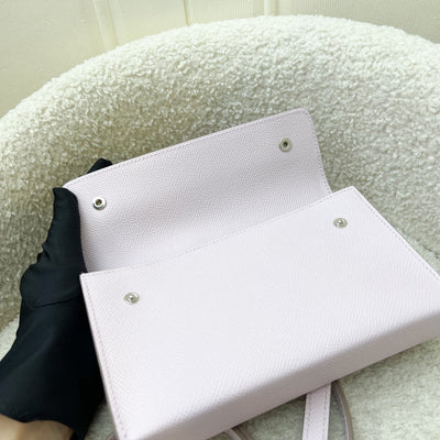 Hermes Hermesnap Wallet with Strap in Mauve Pale Epsom Leather and PHW
