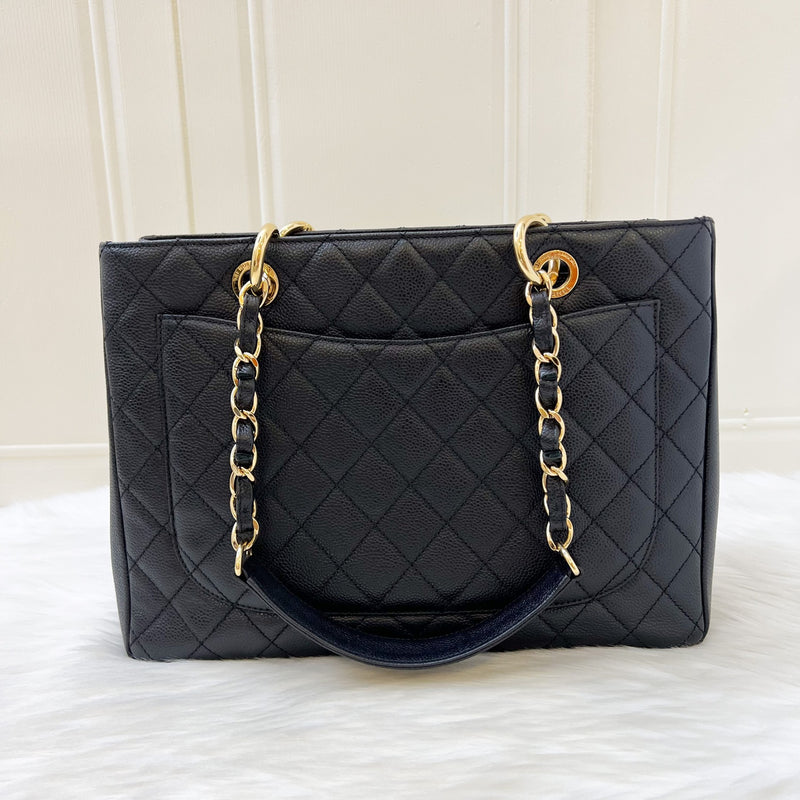 Chanel Grand Shopping Tote GST in Black Caviar and GHW