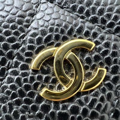 Chanel Classic Wallet on Chain WOC in Black Caviar and GHW