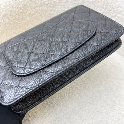 Chanel Classic Wallet on Chain WOC in Black Caviar and GHW