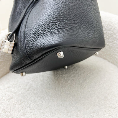 Hermes Picotin 18 in Black Noir Clemence Leather and PHW