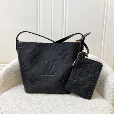 LV All in BB in Noir Black Giant Monogram Empriente Leather and GHW