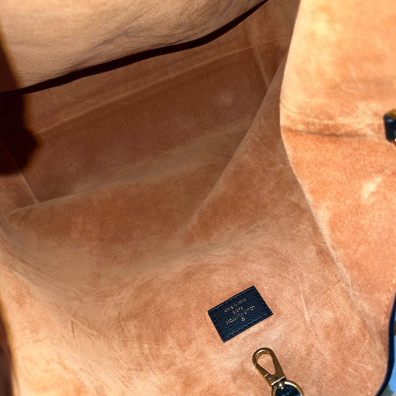 Louis Vuitton LV Low Key Hobo MM in Black Grained Calfskin and GHW