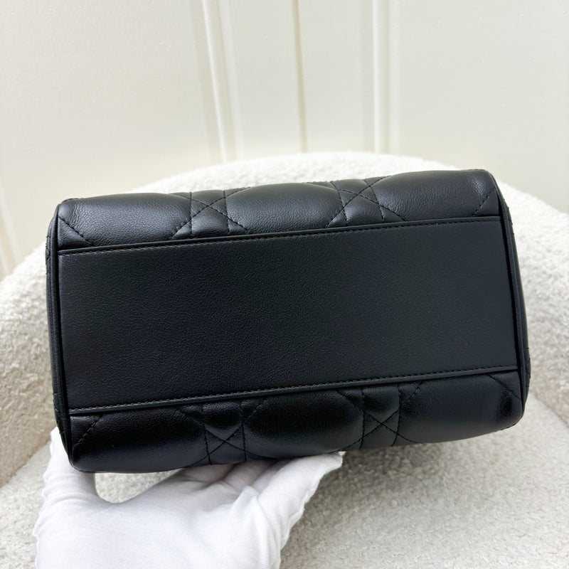 Dior Groove 20 Bowling Bag in Black Macrocannage Calfskin and GHW