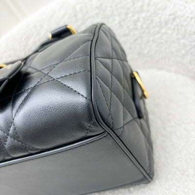 Dior Groove 20 Bowling Bag in Black Macrocannage Calfskin and GHW