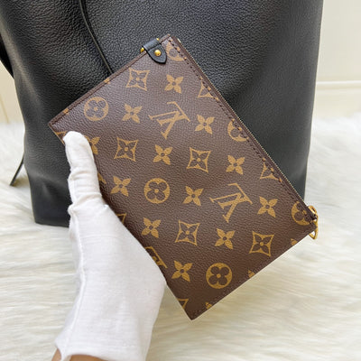 Louis Vuitton LV Low Key Hobo MM in Black Grained Calfskin and GHW