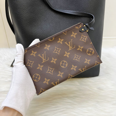 Louis Vuitton LV Low Key Hobo MM in Black Grained Calfskin and GHW