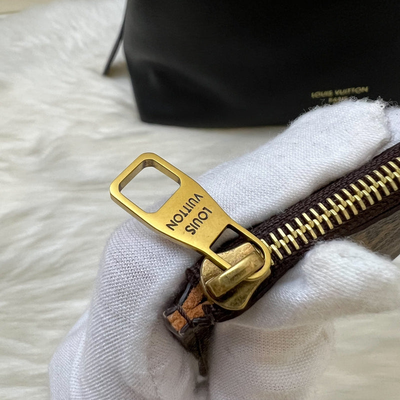 Louis Vuitton LV Low Key Hobo MM in Black Grained Calfskin and GHW