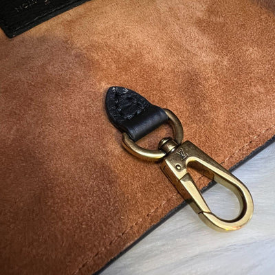 Louis Vuitton LV Low Key Hobo MM in Black Grained Calfskin and GHW