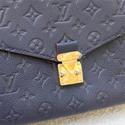 LV Pochette Metis in Marine Rouge Empreinte Leather and GHW