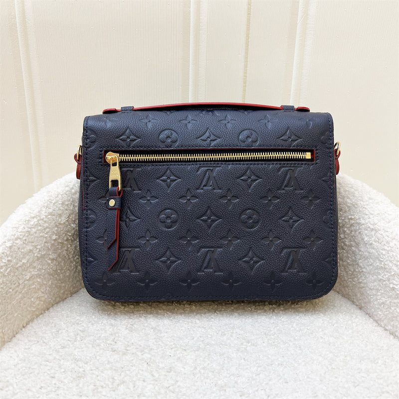 LV Pochette Metis in Marine Rouge Empreinte Leather and GHW