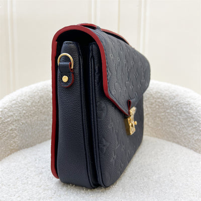 LV Pochette Metis in Marine Rouge Empreinte Leather and GHW