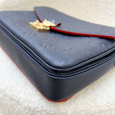 LV Pochette Metis in Marine Rouge Empreinte Leather and GHW