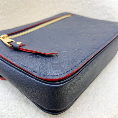 LV Pochette Metis in Marine Rouge Empreinte Leather and GHW