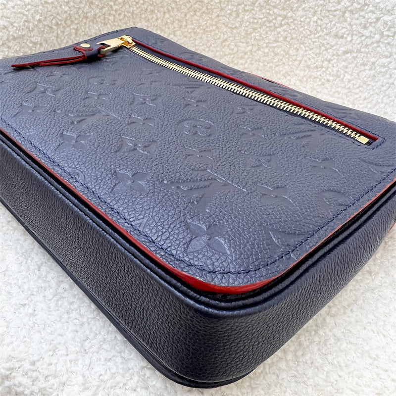 LV Pochette Metis in Marine Rouge Empreinte Leather and GHW