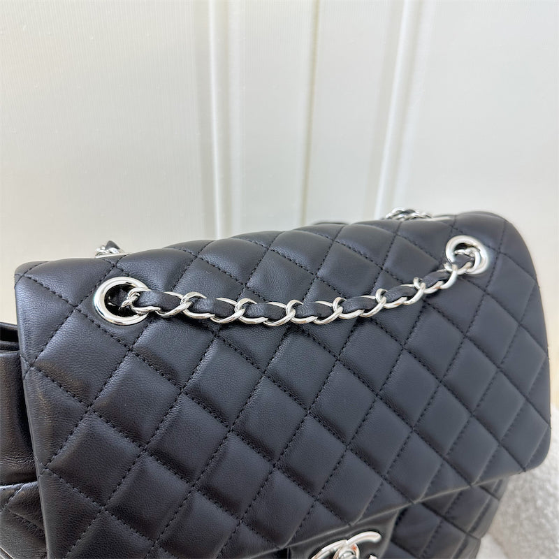 Chanel Medium / Large Urban Spirit Backpack in Black Lambskin SHW