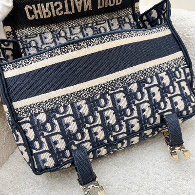 Dior Small Diorcamp Bag in Dark Blue Oblique Embroidery (Model: M1241ORIW, Colour: M928)