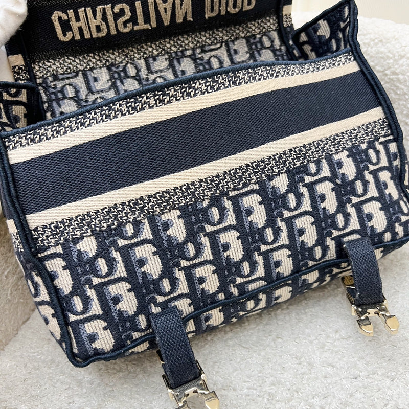 Dior Small Diorcamp Bag in Dark Blue Oblique Embroidery (Model: M1241ORIW, Colour: M928)