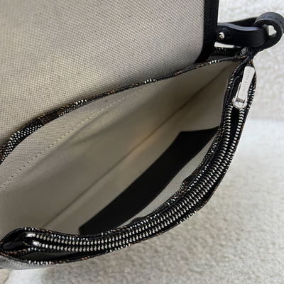 Goyard Plumet Pocket Wallet in Black Goyardine Canvas and Black Trim