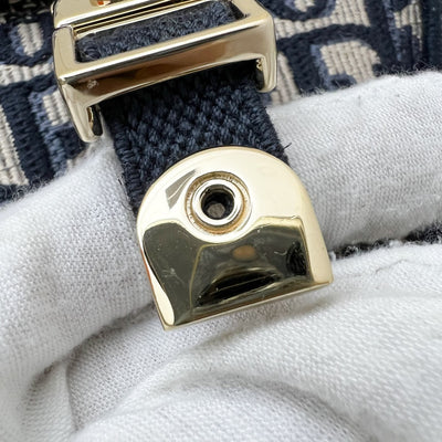 Dior Small Diorcamp Bag in Dark Blue Oblique Embroidery (Model: M1241ORIW, Colour: M928)