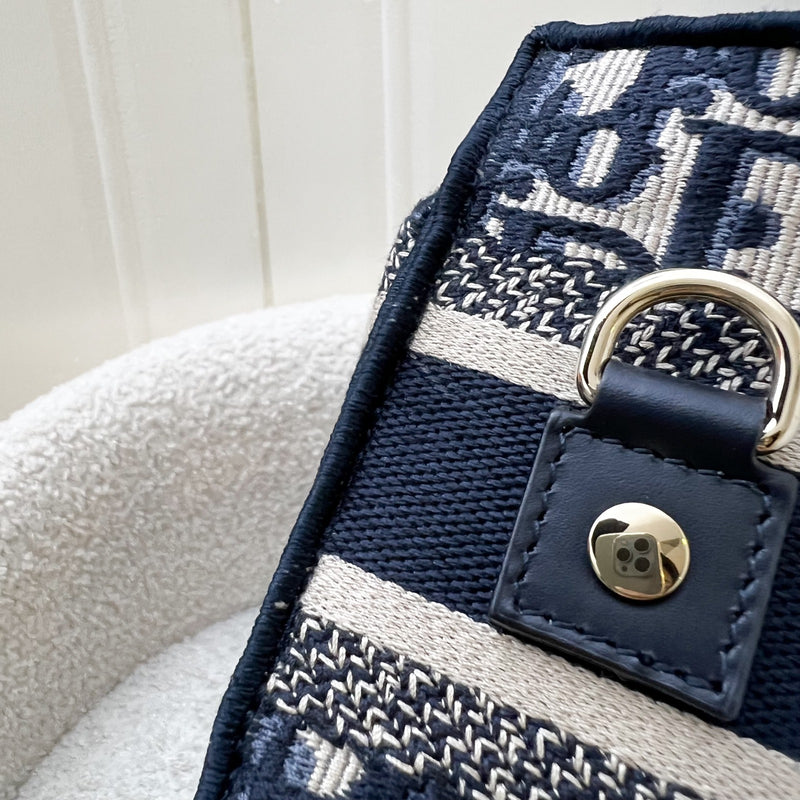 Dior Small Diorcamp Bag in Dark Blue Oblique Embroidery (Model: M1241ORIW, Colour: M928)