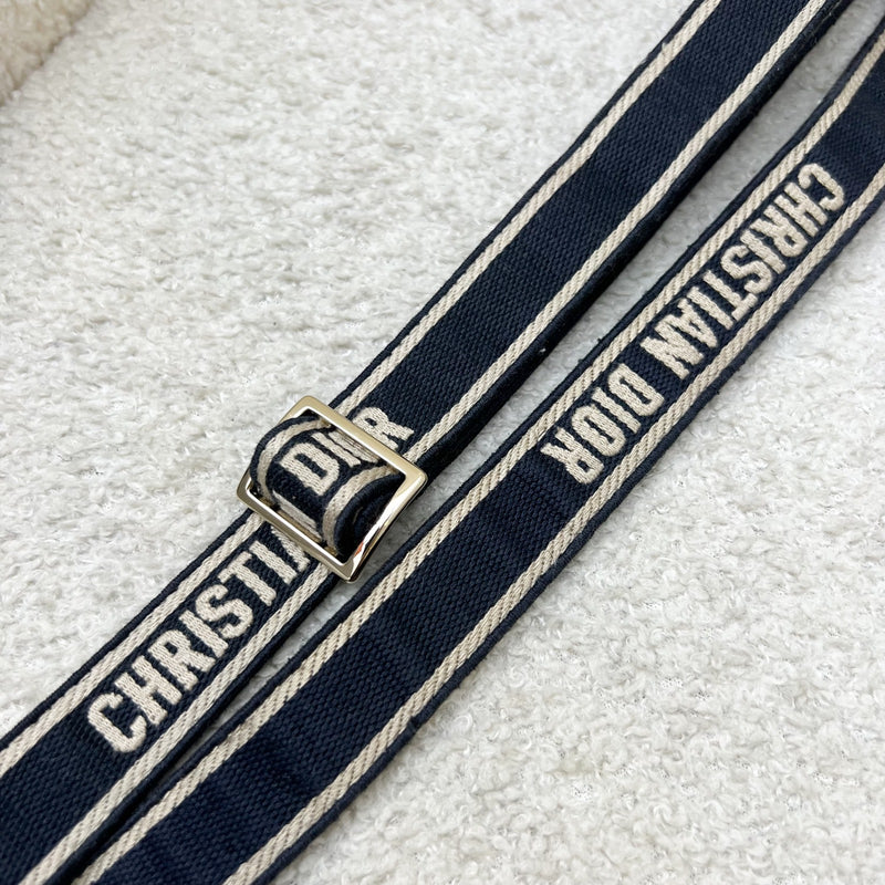 Dior Small Diorcamp Bag in Dark Blue Oblique Embroidery (Model: M1241ORIW, Colour: M928)