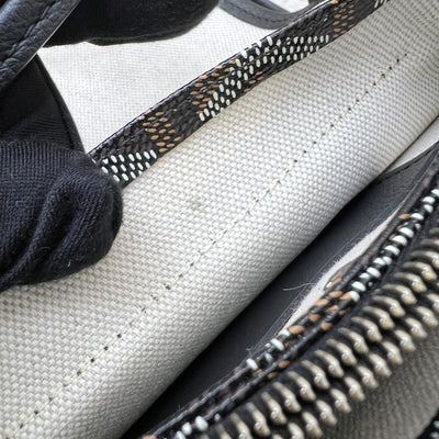 Goyard Plumet Pocket Wallet in Black Goyardine Canvas and Black Trim