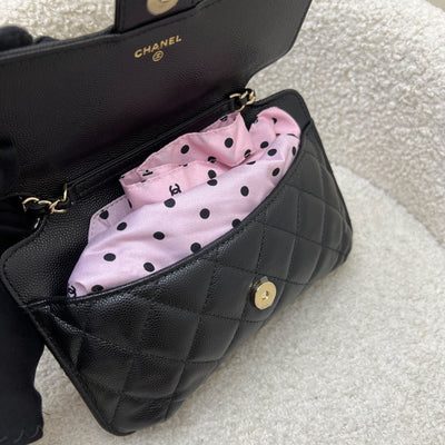 Chanel VIP Gift Tote Bag in Black Caviar and LGHW