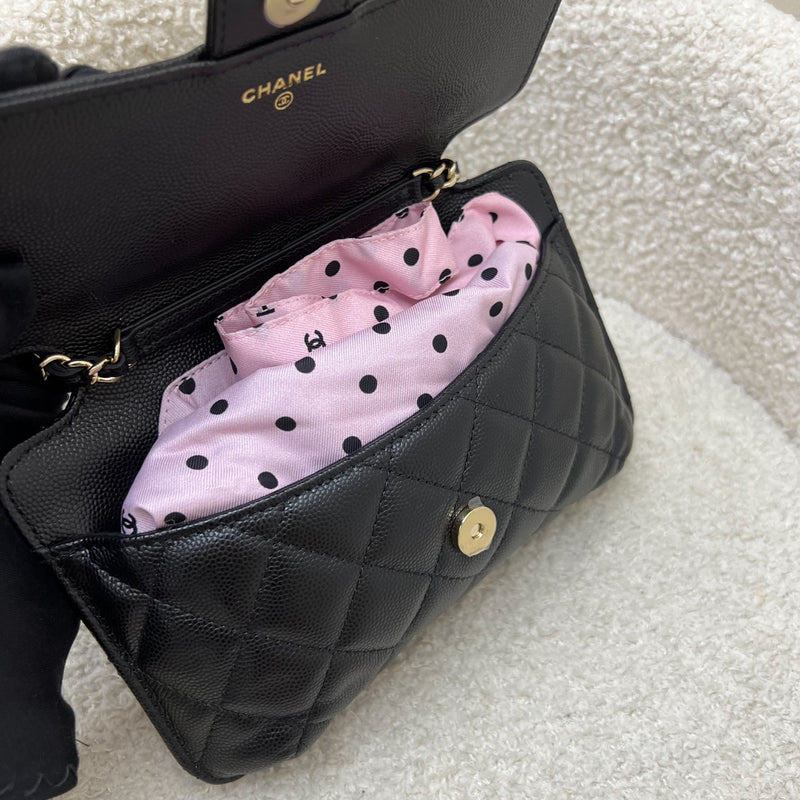 Chanel VIP Gift Tote Bag in Black Caviar and LGHW
