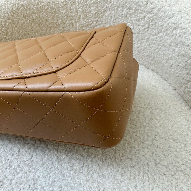 Chanel Top Handle Mini Rectangle Flap in 23P Caramel Lambskin and GHW