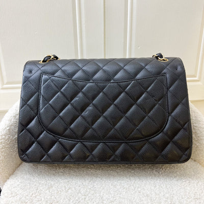 Chanel Jumbo Classic Flap DF in Black Caviar and GHW