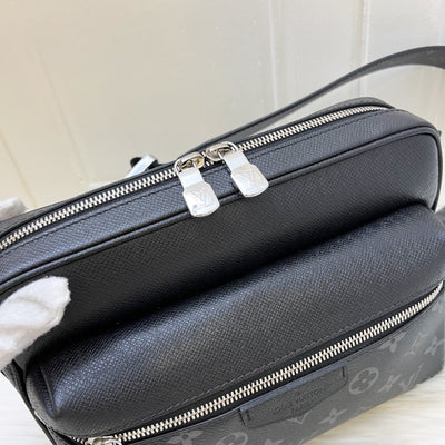 LV Outdoor Messenger Bag in Monogram Eclipse Canvas, Taiga Cowhide leather and SHW (Model: M30233)