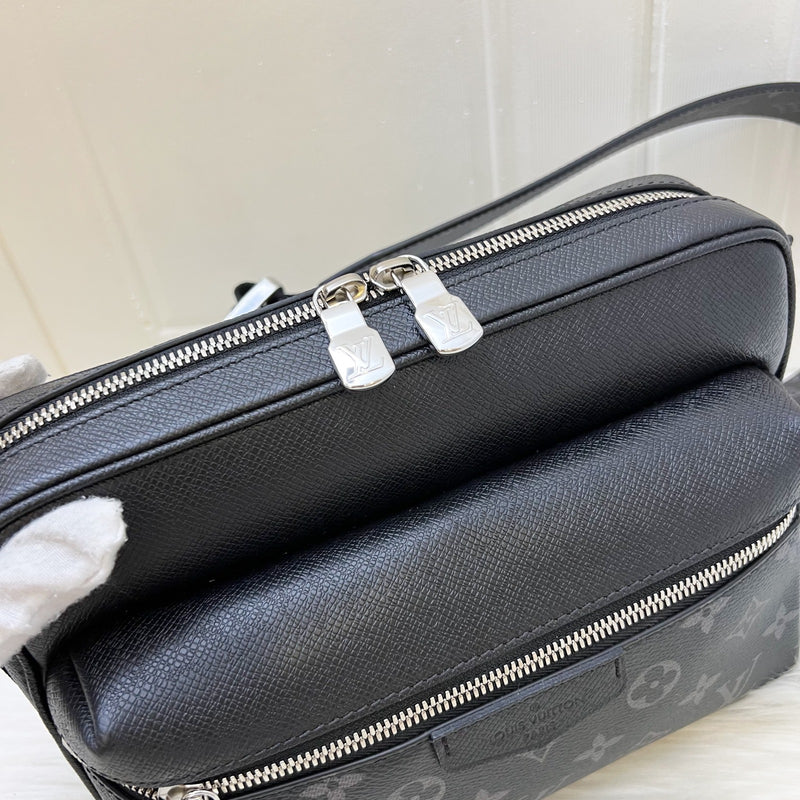 LV Outdoor Messenger Bag in Monogram Eclipse Canvas, Taiga Cowhide leather and SHW (Model: M30233)