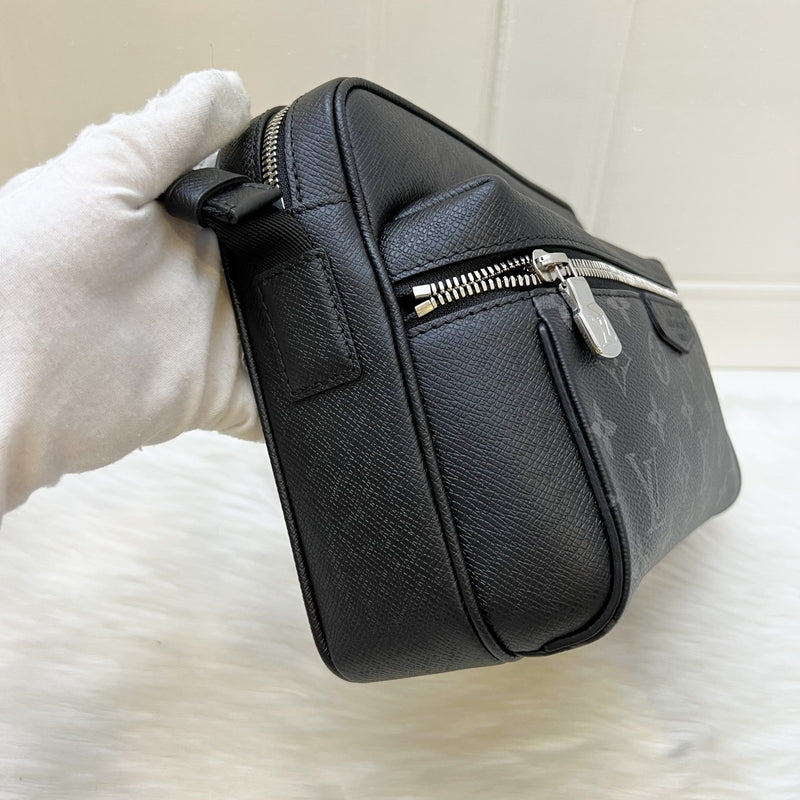 LV Outdoor Messenger Bag in Monogram Eclipse Canvas, Taiga Cowhide leather and SHW (Model: M30233)